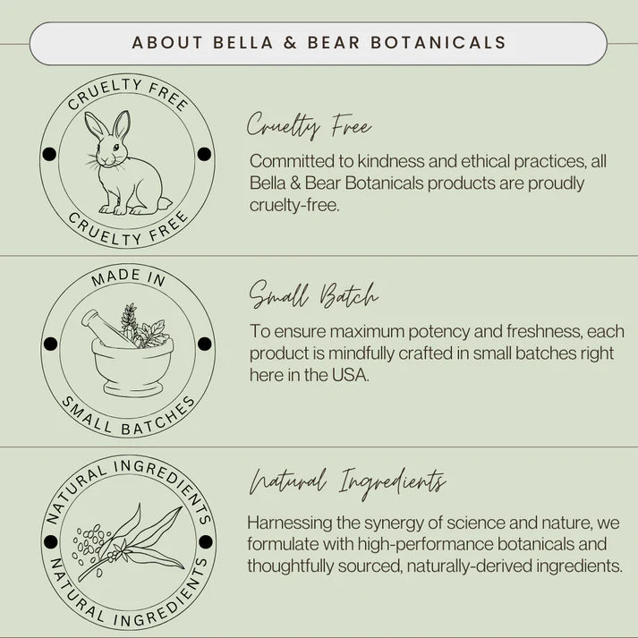 Bella & Bear Botanicals | Simply Serene Calm & Bright Serum 1 oz.
