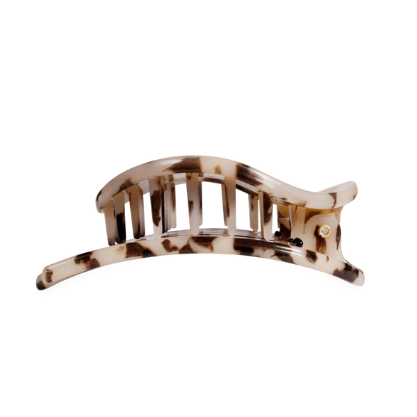 Teleties Flat Circle Clip Large - Blonde Tortoise