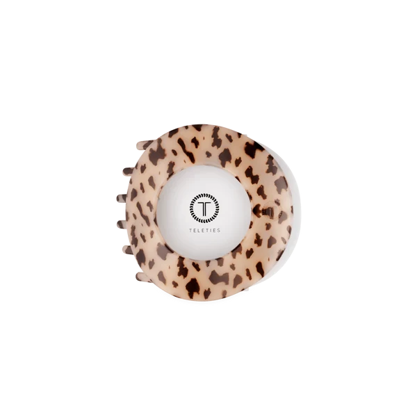 Teleties Flat Circle Clip Medium - Blonde Tortoise