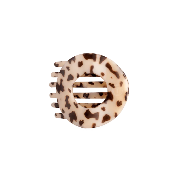 Teleties Flat Circle Clip Medium - Blonde Tortoise