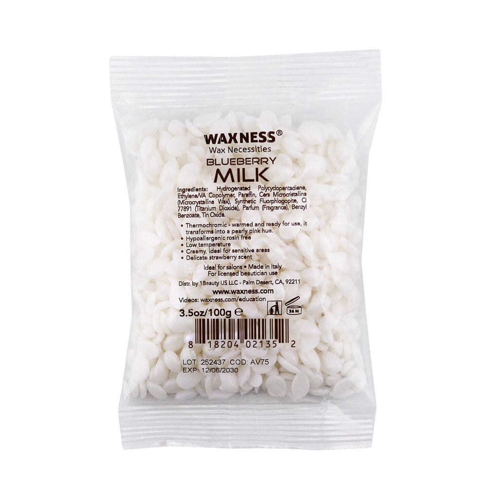 Waxness Spa Blueberry Milk Thermochromic Rosin Free Hard Wax Sample 3.5 oz / 100 g
