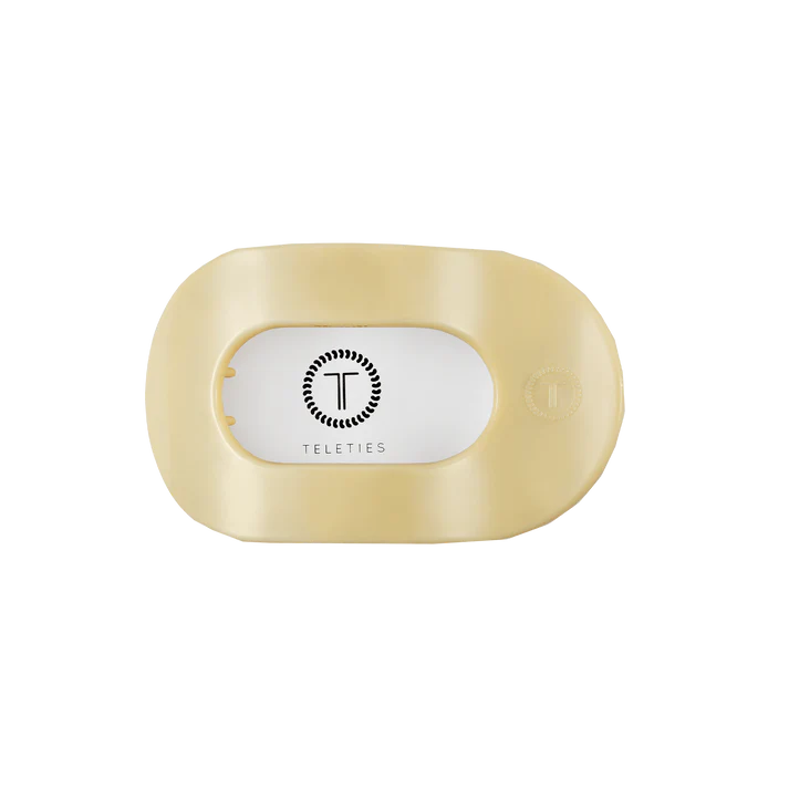 Teleties Flat Butter Yellow Hair Clip Small
