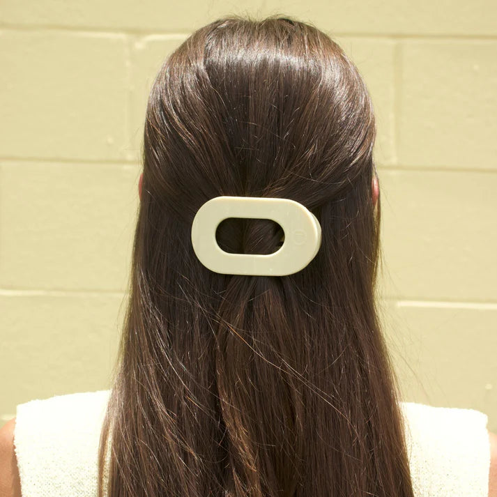 Teleties Flat Butter Yellow Hair Clip Small