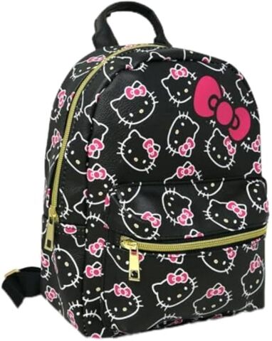 Fast Forward All Over Print, Pink Bow, Small Backpack