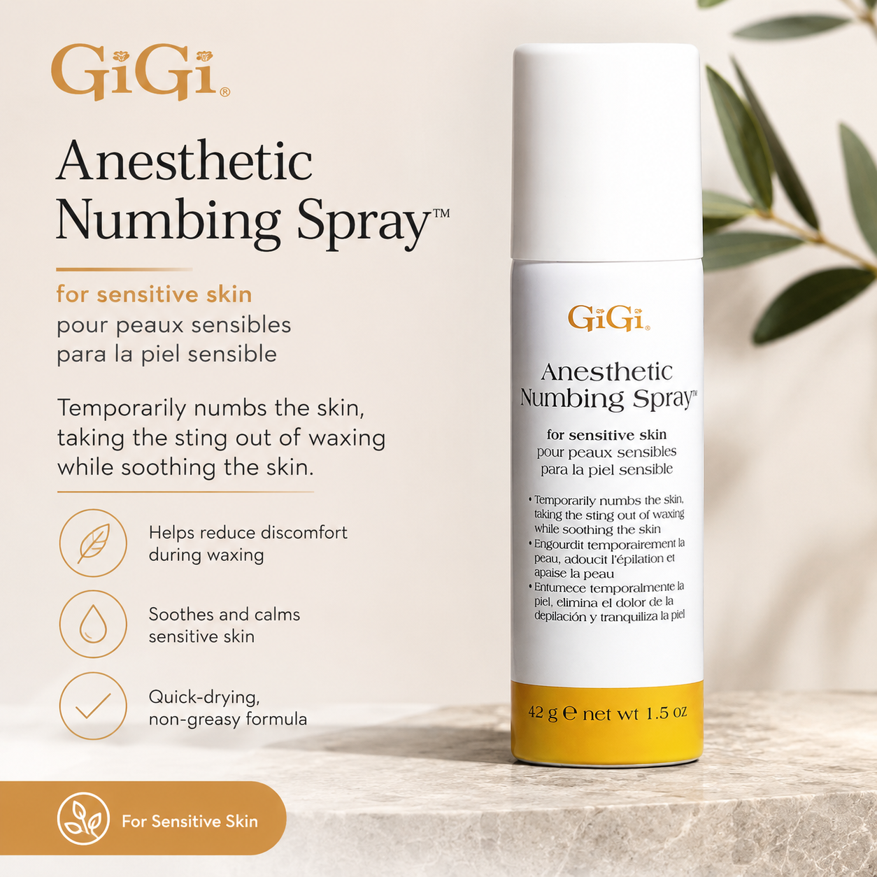 Gigi Anesthetic Numbing Spray 2 oz.