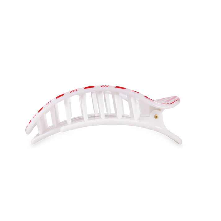 Teleties Flat Clip Round Medium - Candy Cane
