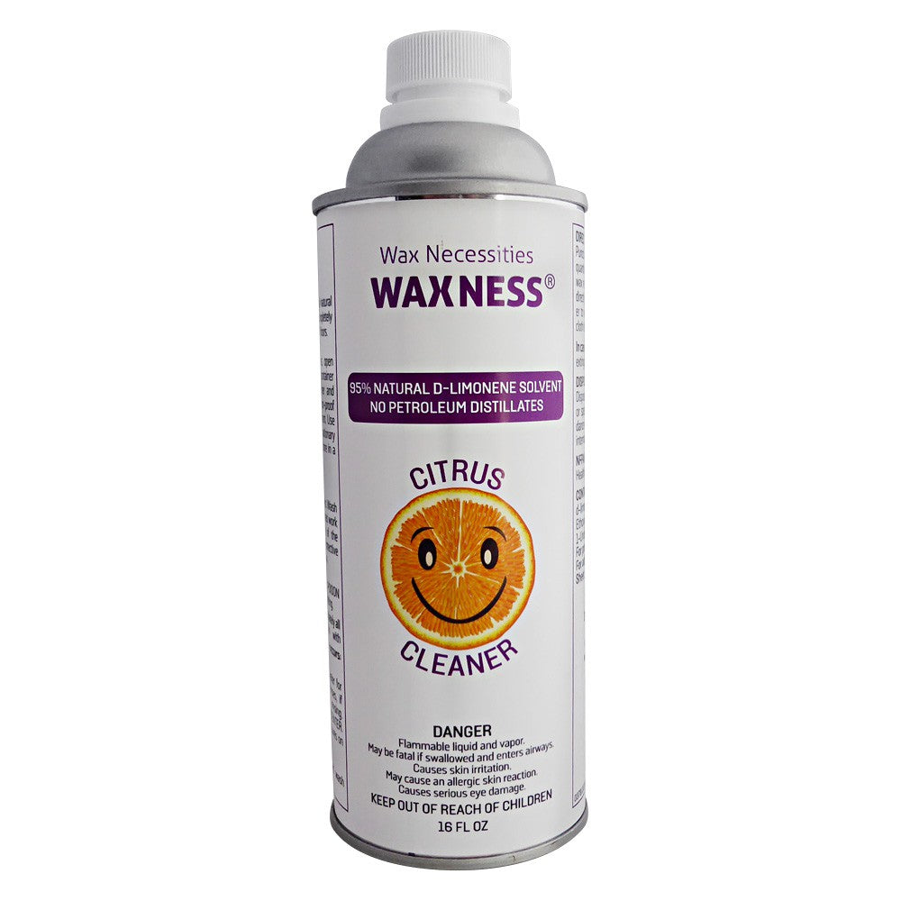 Waxness Citrus Solvent Equipment Cleaner 95% Natural D- Limonene 16 Oz / 500 Ml