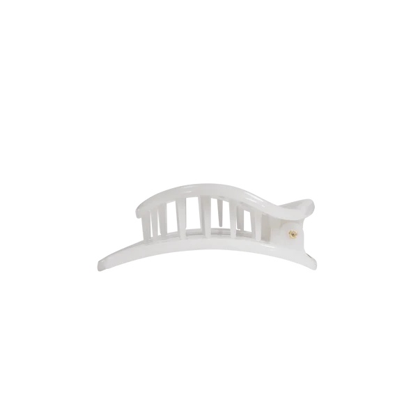 Teleties Flat Circle Clip Small - Coconut White