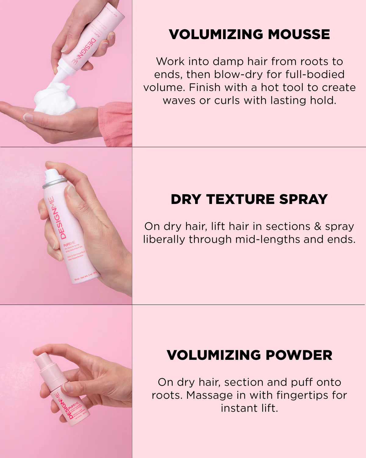 DESIGNME PUFF.ME Cloud 9 - Volume Styling Kit