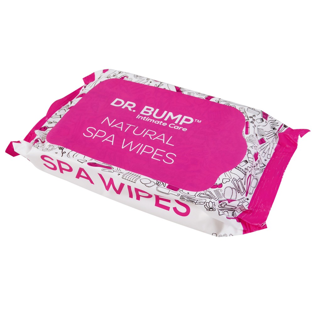 Waxness Dr. Bump Intimate Care Natural Spa Wipes with Tea Tree and Manuka Honey - 10 Pack of 6