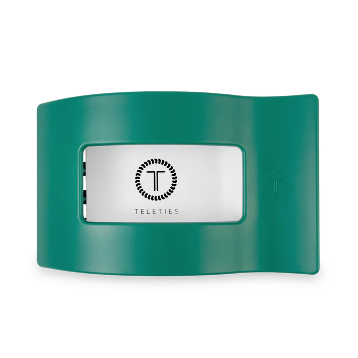 Teleties Flat Rectangle Large Clip - Fir Real