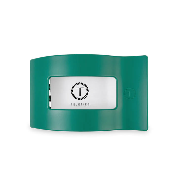 Teleties Flat Rectangle Medium Clip - Fir Real