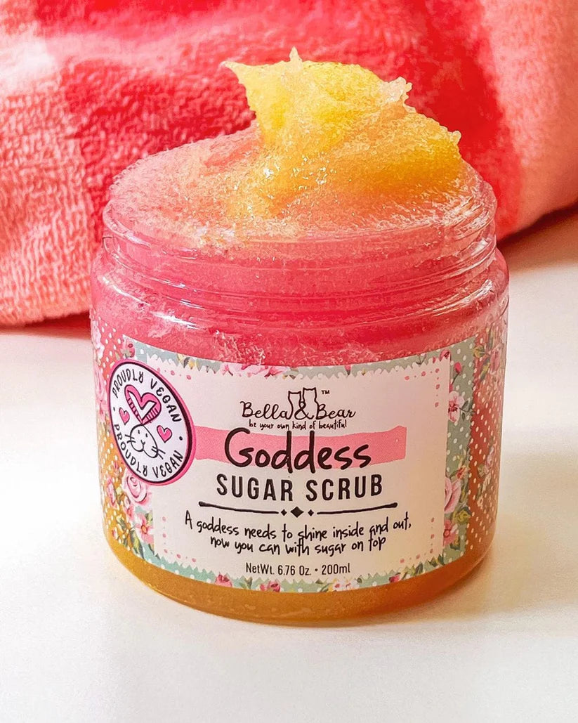 Bella & Bear Sugar Scrub Body Exfoliator Goddess 6.76 oz.