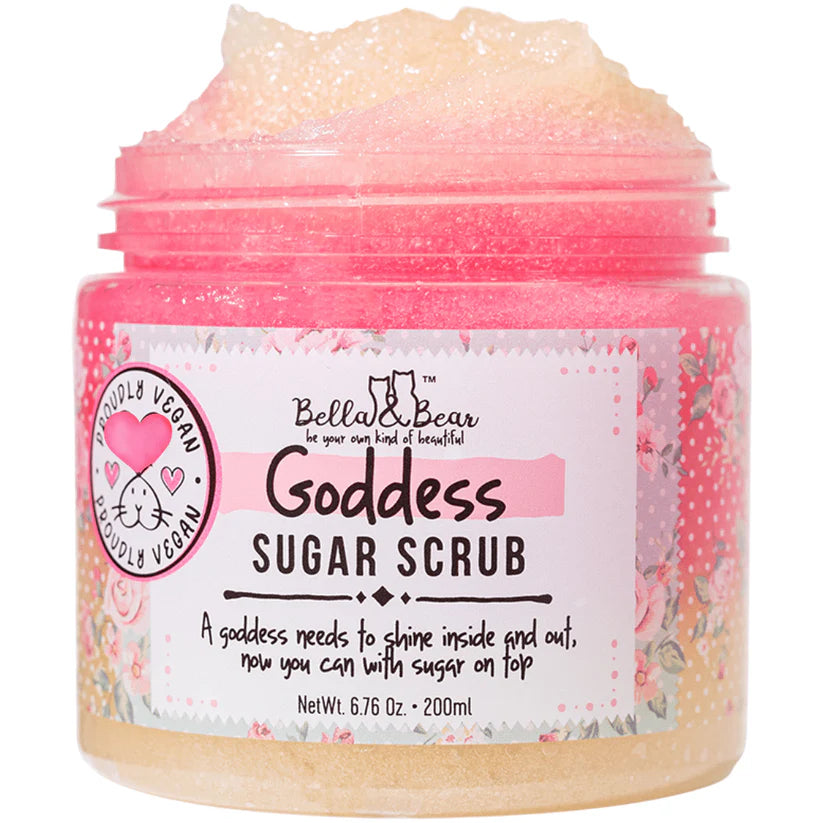 Bella & Bear Sugar Scrub Body Exfoliator Goddess 6.76 oz.