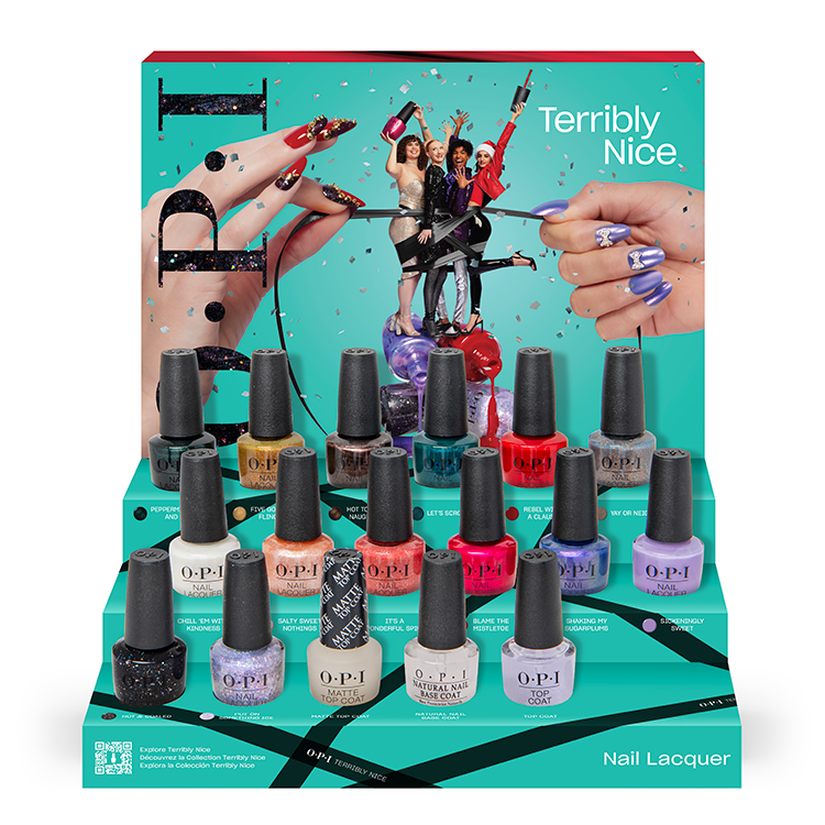 OPI Nail Lacquer Terribly Nice Collection 17 Piece Chipboard Display