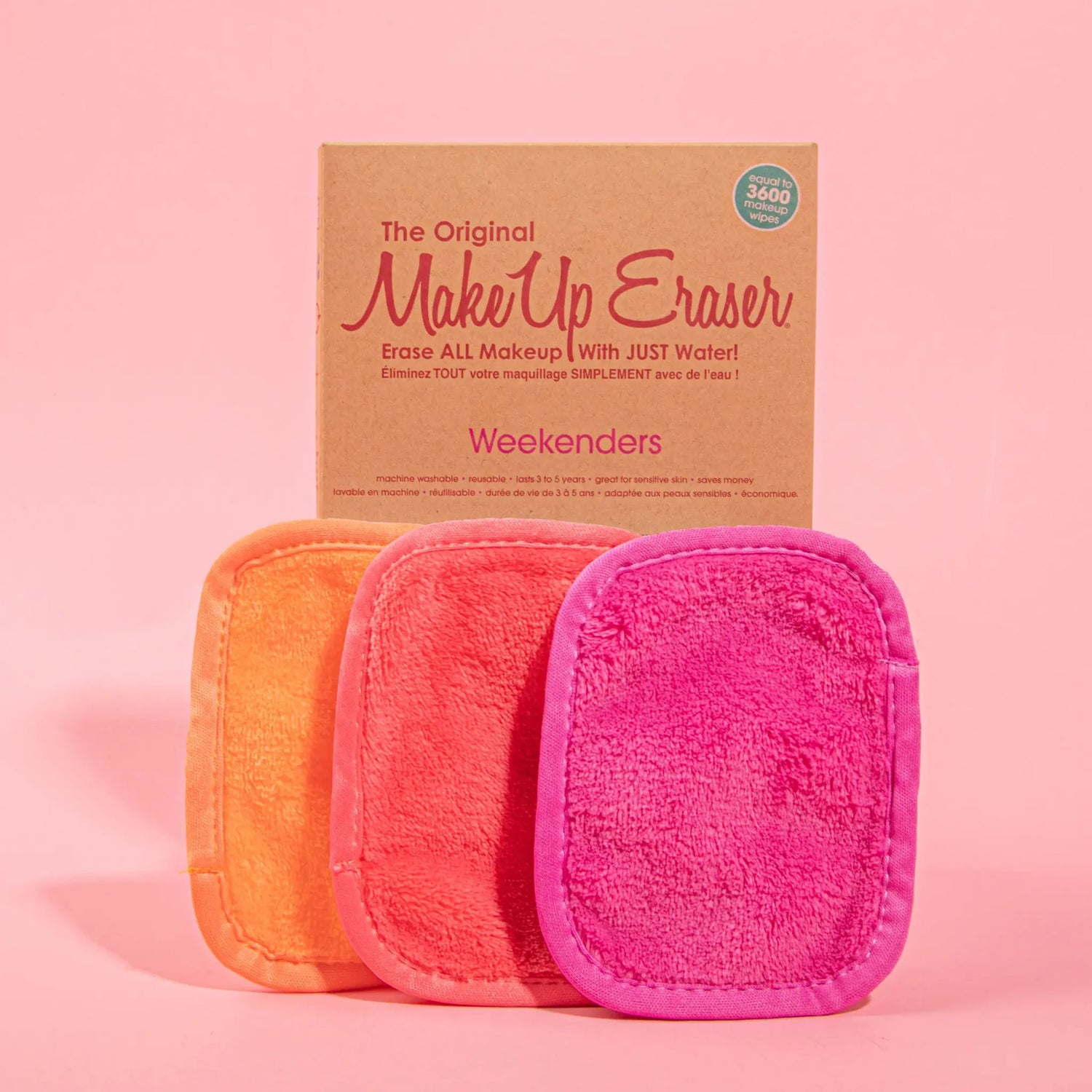 MakeUp Eraser Weekenders 3-Day Set - Pink - PinkPro Beauty Supply