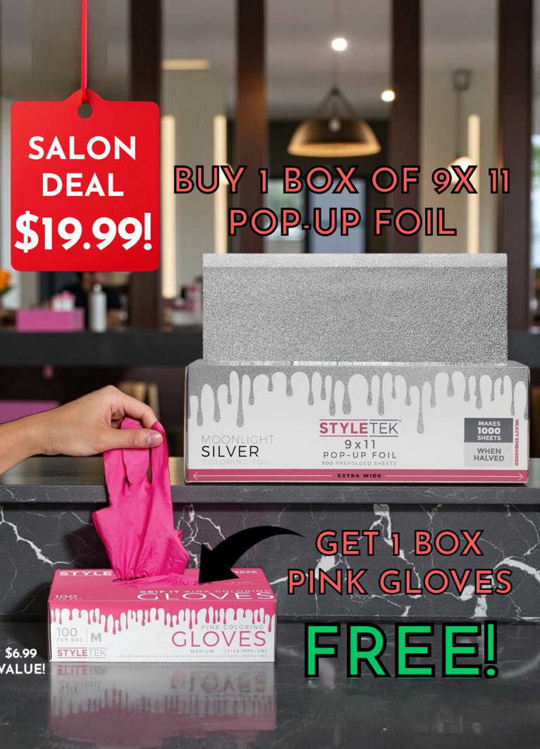 BOGO Deal: StyleTek Moonlight Silver Pop-Up Foils 9x11