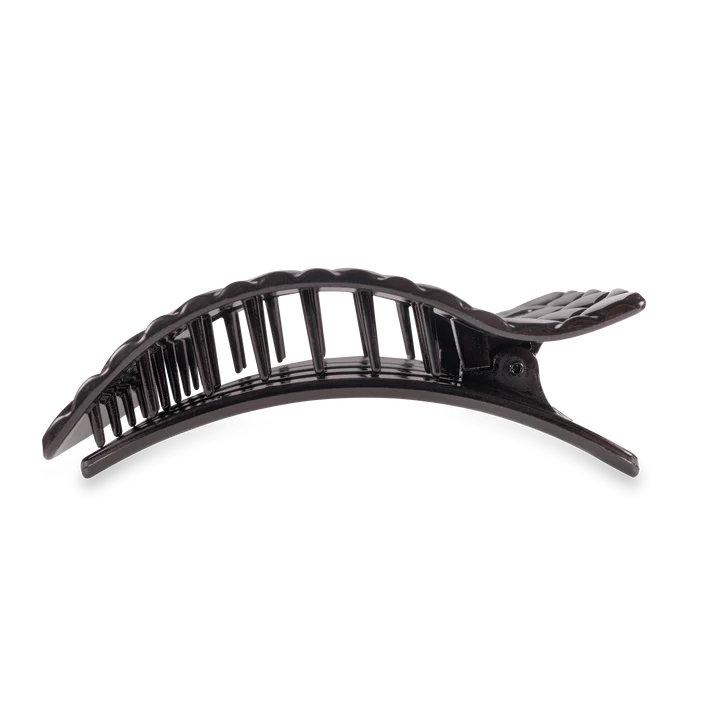 Teleties Flat Rectangle Quilt Clip Large - Jet Black