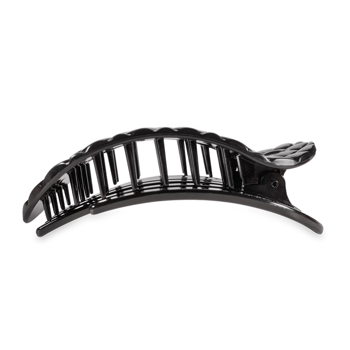 Teleties Flat Clip Round Quilt Large - Jet Black