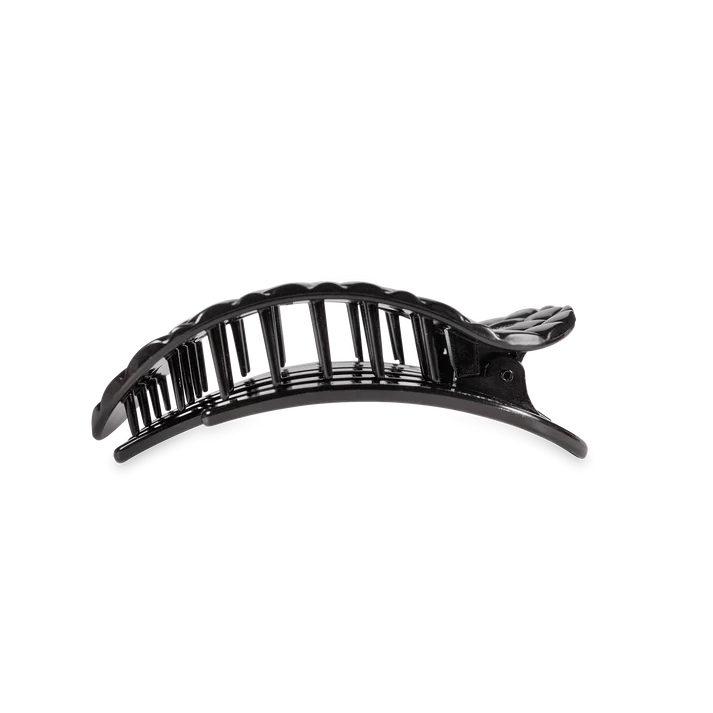 Teleties Flat Clip Round Quilt Medium - Jet Black