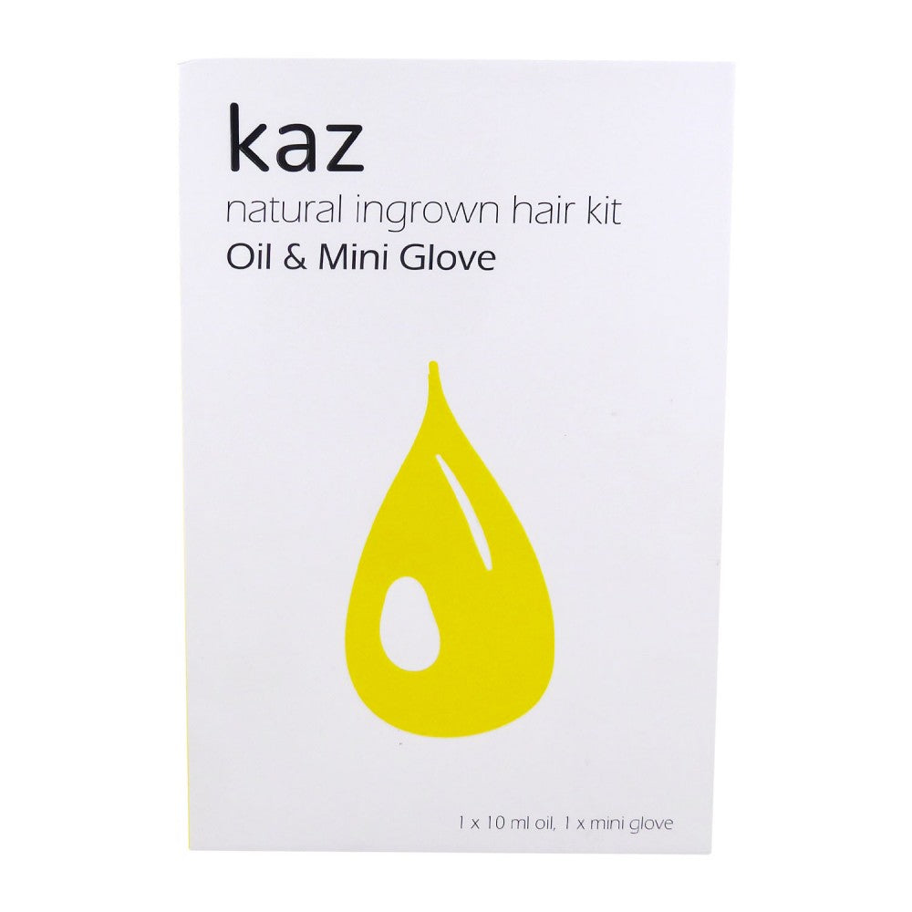 Waxness KAZ Natural Ingrown Hair Kit Oil & Mini Glove