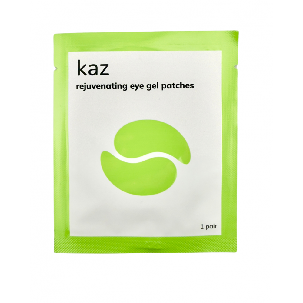 Waxness KAZ Rejuvenating Eye Gel Patches with Caffeine and Extensin, 1 pair