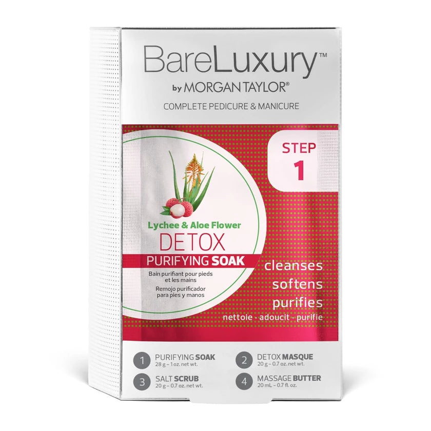 BareLuxury By MORGAN TAYLOR 4 Step Pack - Lychee & Aloe Flower - PinkPro Beauty Supply