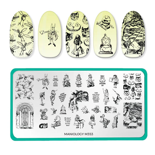 Maniology Adventures in Wonderland - Nail Stamping Plate