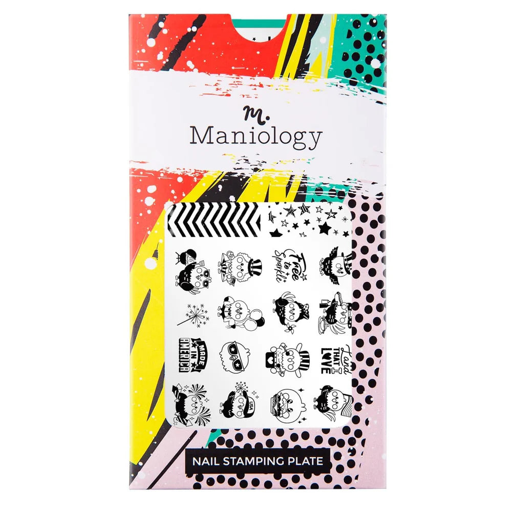 Maniology American Eagle - Nail Stamping Plate - PinkPro Beauty Supply
