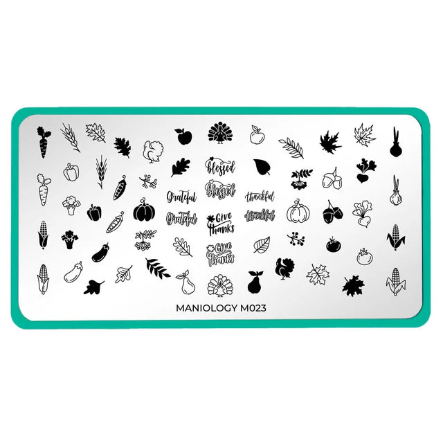 Maniology Holiday Harvest - Nail Stamping Plate