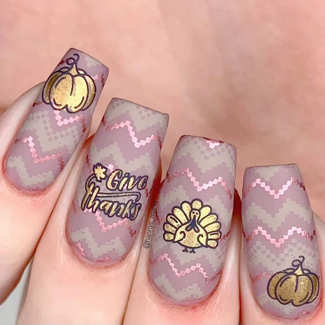 Maniology Holiday Harvest - Nail Stamping Plate