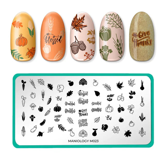 Maniology Holiday Harvest - Nail Stamping Plate