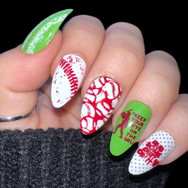 Maniology Game On: Batter Up - Nail Stamping Plate