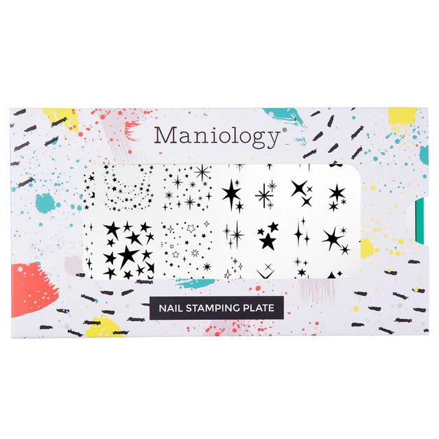 Maniology Star Showers- Nail Stamping Plate