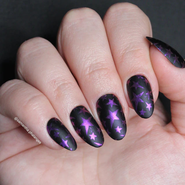 Maniology Star Showers- Nail Stamping Plate