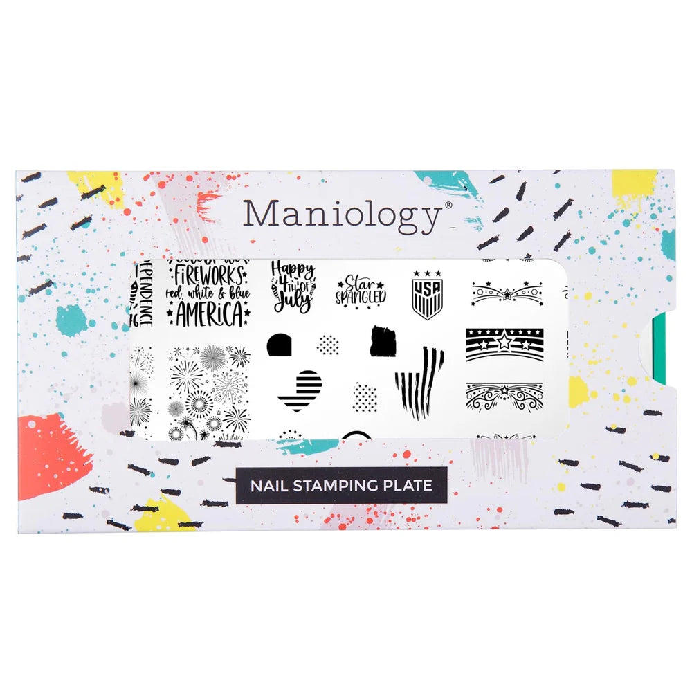 Maniology Star-Spangled - Nail Stamping Plate - PinkPro Beauty Supply