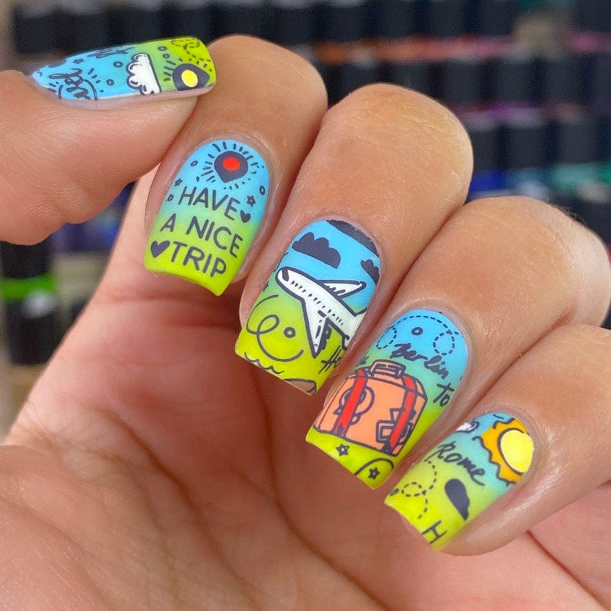 Maniology Summer Vacation - Nail Stamping Plate - PinkPro Beauty Supply
