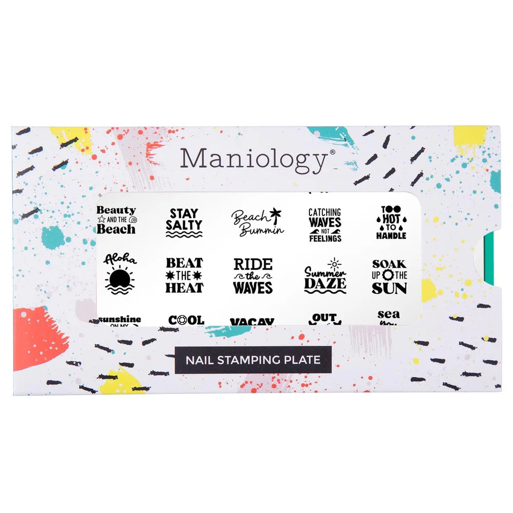Maniology Suns Out Buns Out - Nail Stamping Plate - PinkPro Beauty Supply