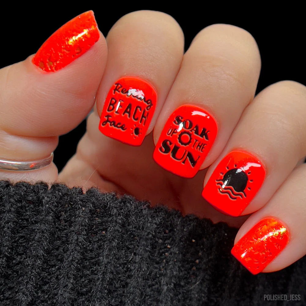Maniology Suns Out Buns Out - Nail Stamping Plate - PinkPro Beauty Supply