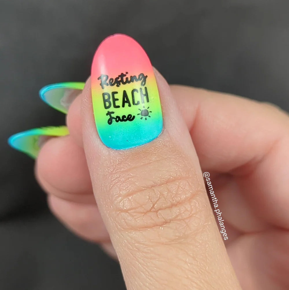 Maniology Suns Out Buns Out - Nail Stamping Plate - PinkPro Beauty Supply