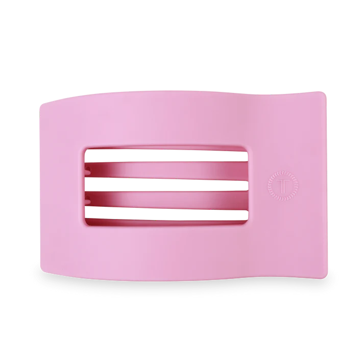 Teleties Flat Rectangle Large Clip - Merry Pinkmas