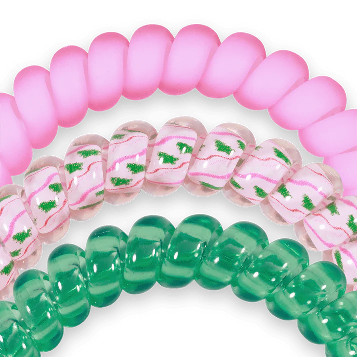 Teleties Small 3 Pack - Merry Pinkmas Hair Ties