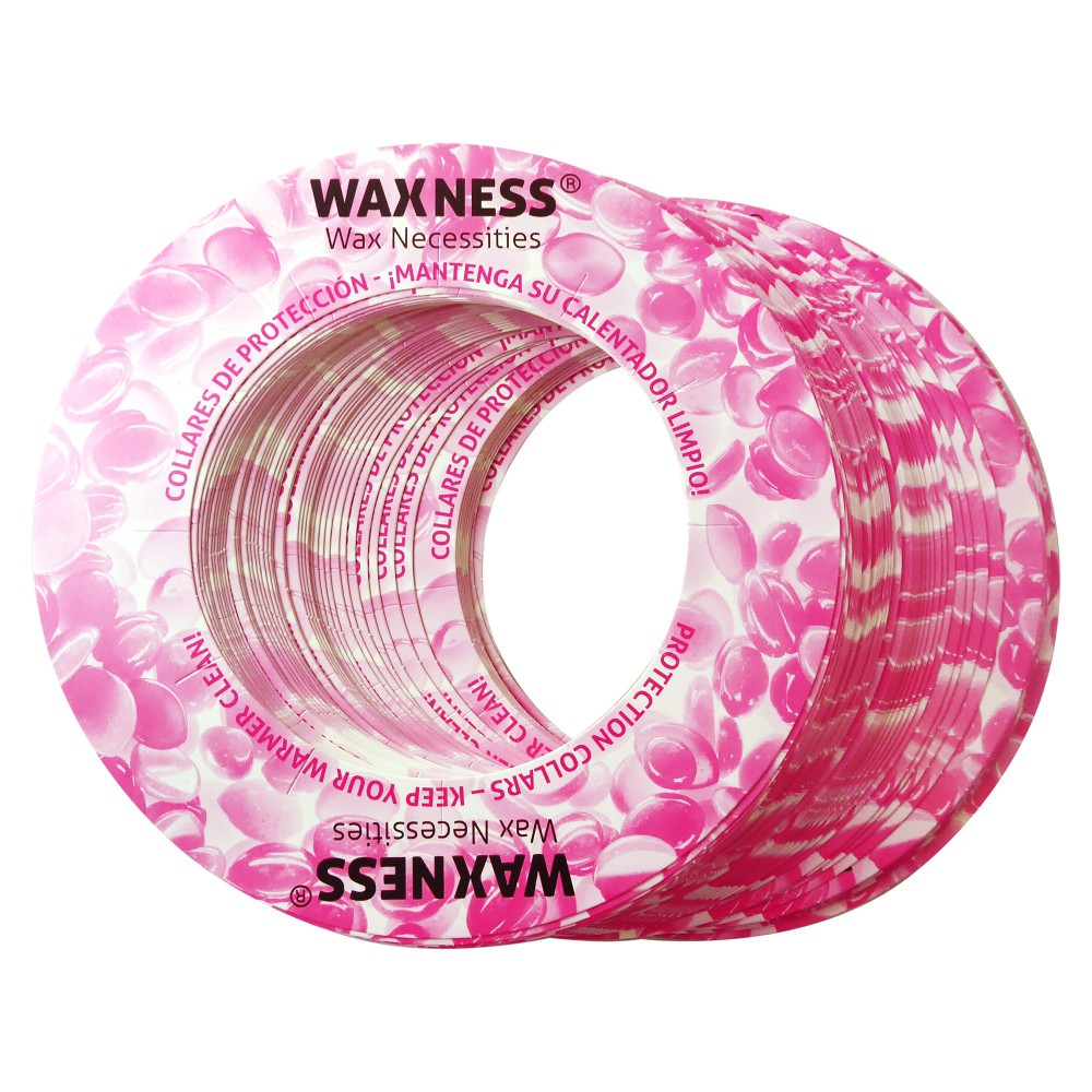 Waxness Multi-fit Protection Collars for 14-16 Oz Tins and Pots 50 pcs Pink