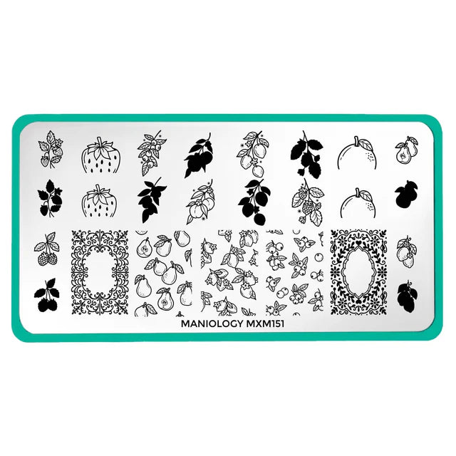 Maniology Fruit Basket Stamping Plate