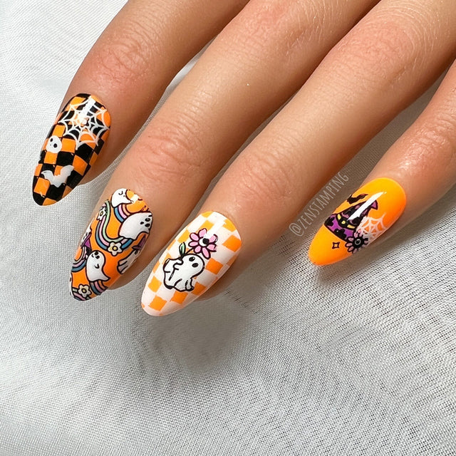 Maniology Death Disco: Boogie & Boo - Nail Stamping Plate