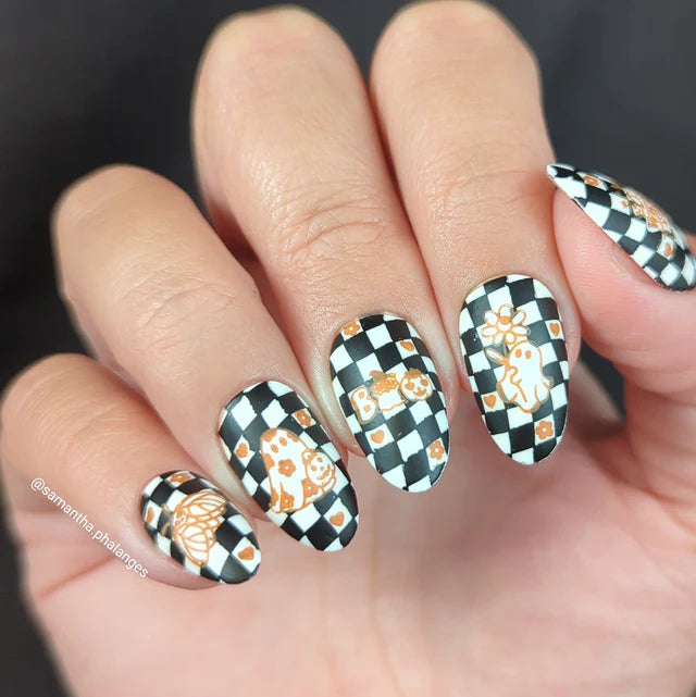 Maniology Death Disco: Boogie & Boo - Nail Stamping Plate