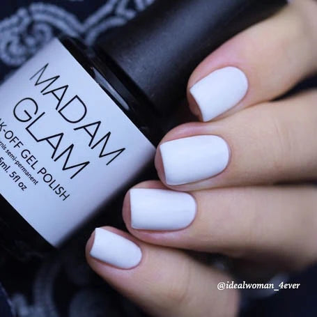 Madam Glam Gel Color Perfect White .5 oz.