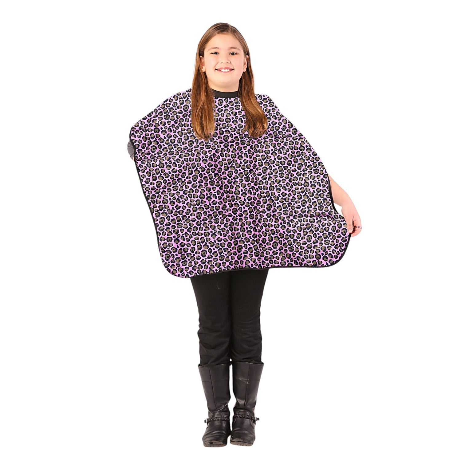 StyleTek Kid’s Cape Leaping Leopard - Pink - PinkPro Beauty Supply
