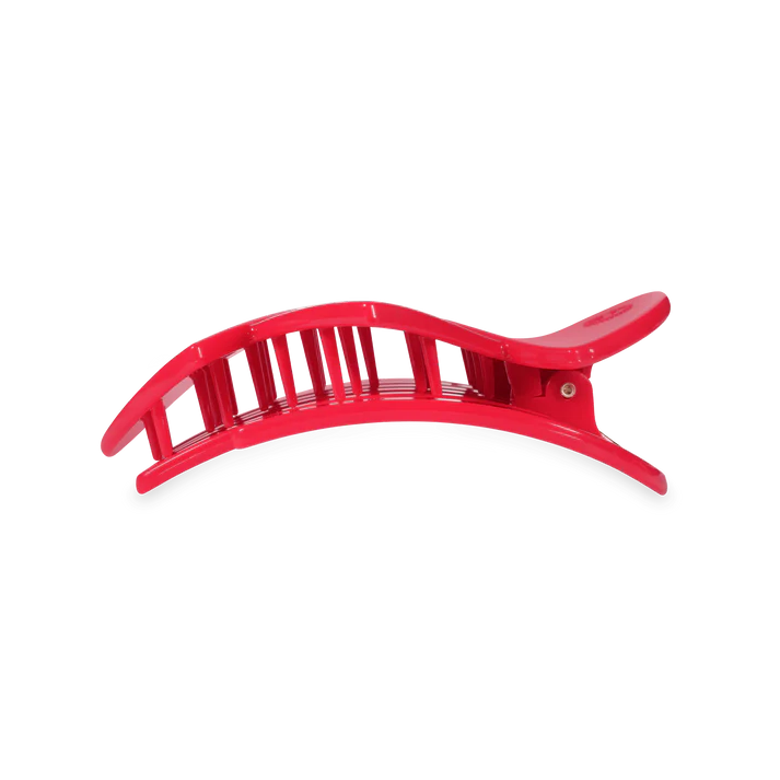 Teleties Flat Clip Medium Heart to Heart - Red