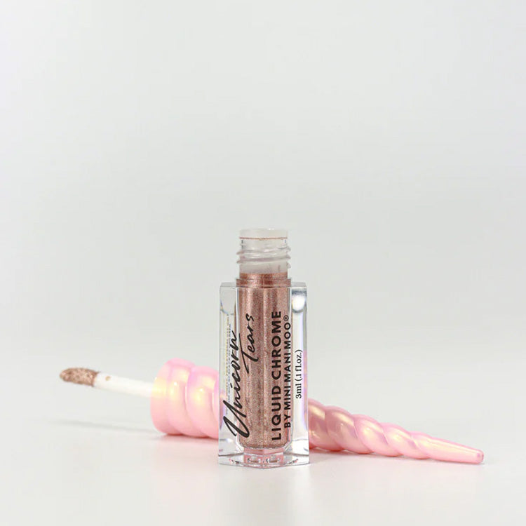 Mini Mani Moo! Unicorn Tears Liquid Chrome - Rose Gold 0.1 oz. - PinkPro Beauty Supply